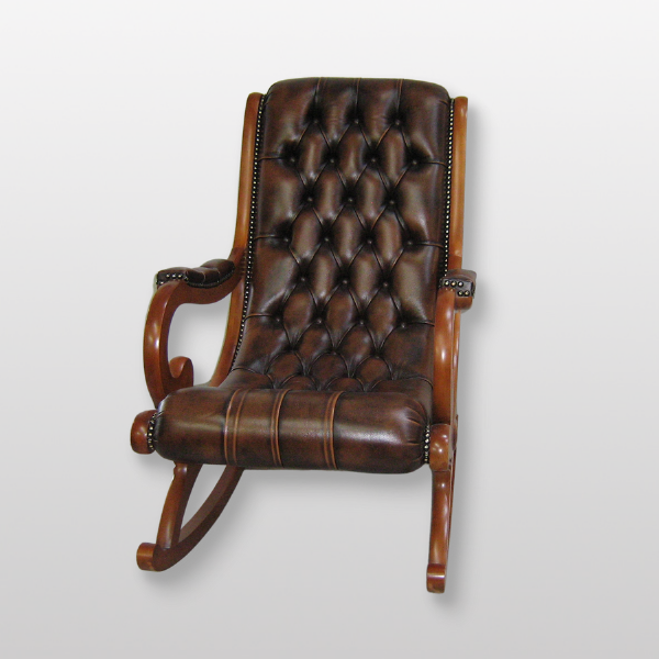 Rocking chair 3quarts - marron